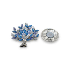 Magnetbrosche Nr.307 Fantasie Silberfarben