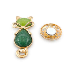 Magnetbrosche Nr.322 Fantasie Goldfarben