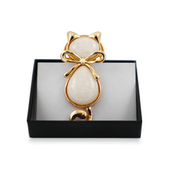 Magnetbrosche Nr.323 Fantasie Goldfarben