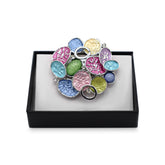 Magnetbrosche Nr.330 Fantasie Silberfarben