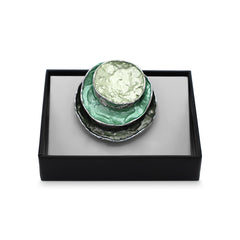 Magnetbrosche Nr.335 Fantasie Silberfarben