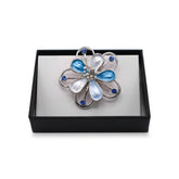 Magnetbrosche Nr.357 Fantasie Silberfarben