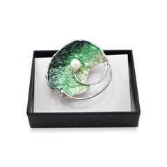 Magnetbrosche Nr.361 Fantasie Silberfarben