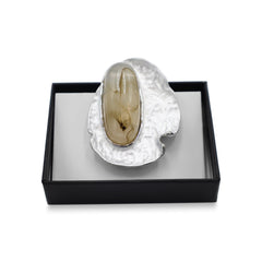 Magnetbrosche Nr.364 Fantasie Silberfarben