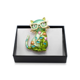 Magnetbrosche Nr.370 Fantasie Goldfarben