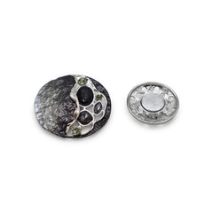 Magnetbrosche Nr.374 Fantasie Silberfarben