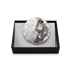 Magnetbrosche Nr.375 Fantasie Silberfarben