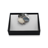 Magnetbrosche Nr.377 Fantasie Silberfarben