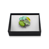 Magnetbrosche Nr.381 Fantasie Silberfarben