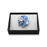 Magnetbrosche Nr.385 Fantasie Silberfarben