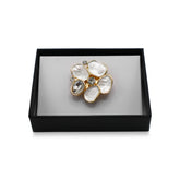 Magnetbrosche Nr.387 Fantasie Goldfarben