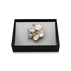 Magnetbrosche Nr.387 Fantasie Goldfarben