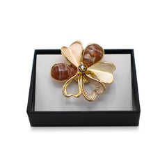 Magnetbrosche Nr.390 Fantasie Goldfarben