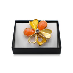 Magnetbrosche Nr.392 Fantasie Goldfarben