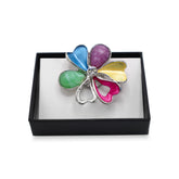 Magneet broche nr 393 fantasy zilverkleurig