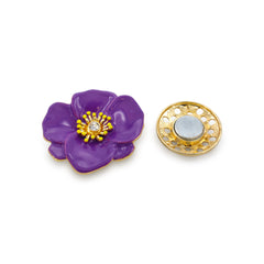 Magnetbrosche Nr.398 Fantasie Goldfarben