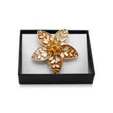 Magnetbrosche Nr.437 Fantasie Goldfarben