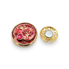 Spilla magnetica n. 468, stile fantasy, color argento