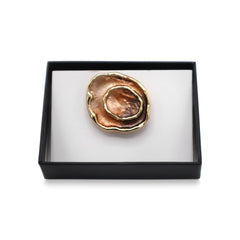 Magnetbrosche Nr.501 Fantasie Goldfarben
