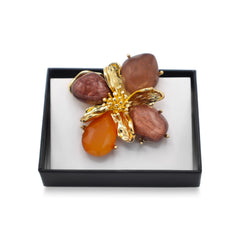 Magnetbrosche Nr.512 Fantasie Goldfarben