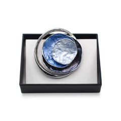Broche magnétique n° 468, style fantaisie, couleur argentée