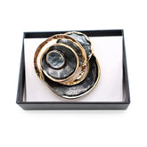 Magneet broche nr 182 fantasy goudkleurig