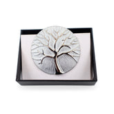 Magneet broche nr 193 fantasy zilverkleurig