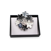 Magnetbrosche Nr. 232 Fantasie Silberfarben