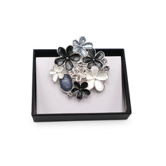 Magnetbrosche Nr. 232 Fantasie Silberfarben