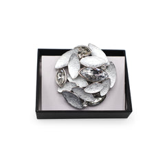 Magnetbrosche Nr. 264 Fantasie Silberfarben