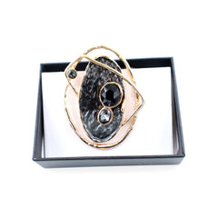 Magnetbrosche Nr. 198 Fantasie Goldfarben