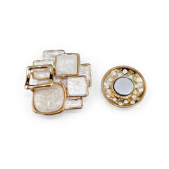 Magnetbrosche Nr. 199 Fantasie Goldfarben