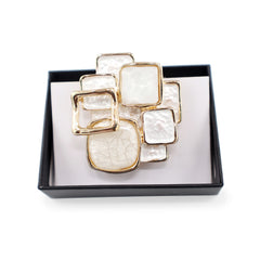 Magnetbrosche Nr. 199 Fantasie Goldfarben