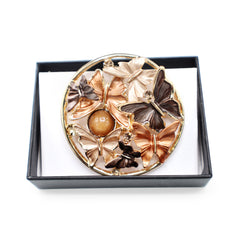 Magnetbrosche Nr. 172 Fantasie Goldfarben