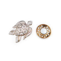 Magnetbrosche Nr. 208 Fantasie Goldfarben