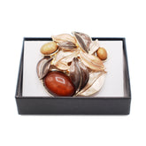 Magneet broche nr 162 fantasy goudkleurig