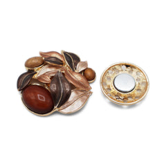 Magnetbrosche Nr. 162 Fantasie Goldfarben