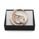 Magnetbrosche Nr. 163 Fantasie Goldfarben