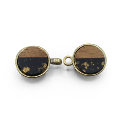 resina di legno glitter nero