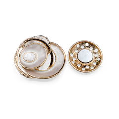 Magnetbrosche Nr. 181 Fantasie Goldfarben