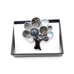 Magnetbrosche Nr. 186 Fantasie Silberfarben