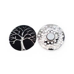 Magneet broche nr 192 fantasy zilverkleurig