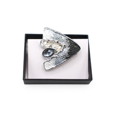 Magnetbrosche Nr. 237 Fantasie Silberfarben