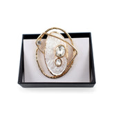 Magnetbrosche Nr. 196 Fantasie Goldfarben