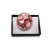 Magneet broche nr 277 fantasy goudkleurig