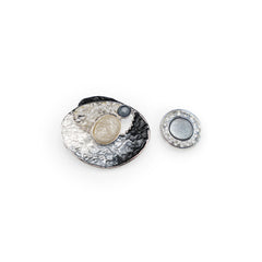 Magnetbrosche Nr. 280 Fantasie Silberfarben