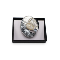 Magnetbrosche Nr. 280 Fantasie Silberfarben