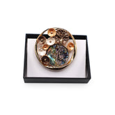 Magneet broche nr 282 fantasy goudkleurig