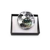 Magneet broche nr 283 fantasy zilverkleurig