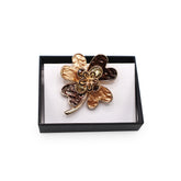 Magneet broche nr 295 fantasy goudkleurig